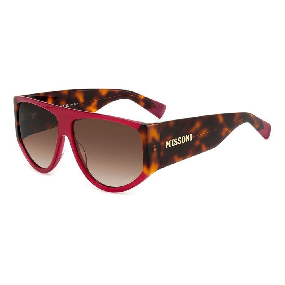 Lunettes de soleil Missoni en acétate marron