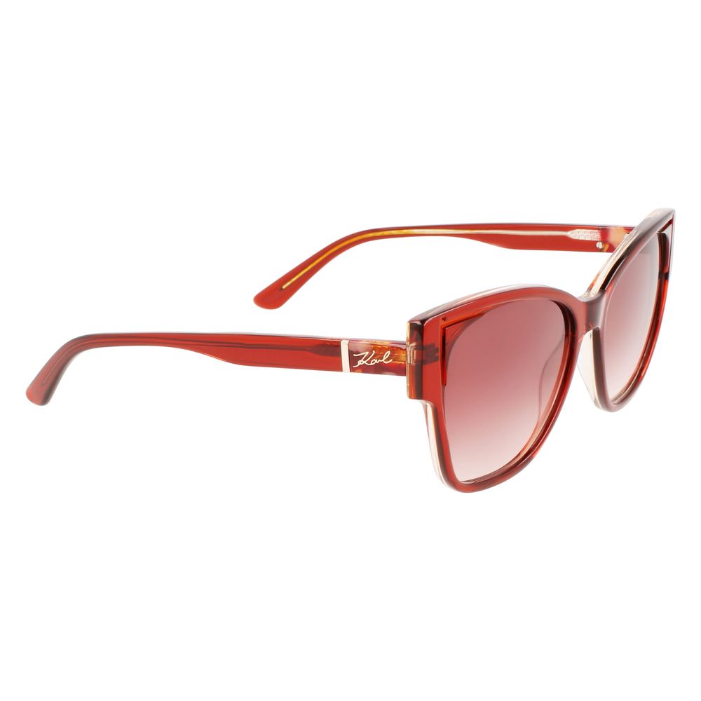 Lunettes de soleil en acétate orange Karl Lagerfeld