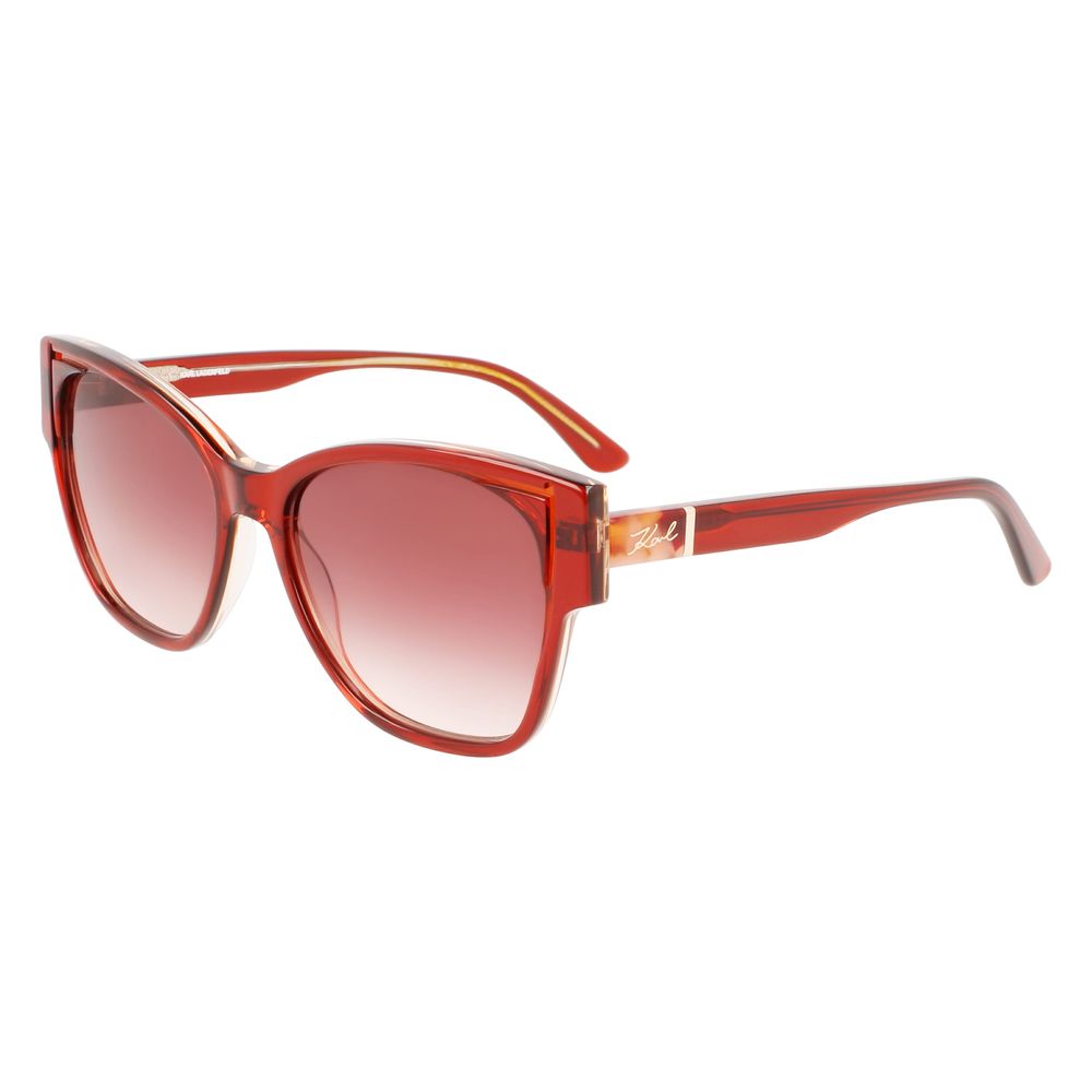Lunettes de soleil en acétate orange Karl Lagerfeld