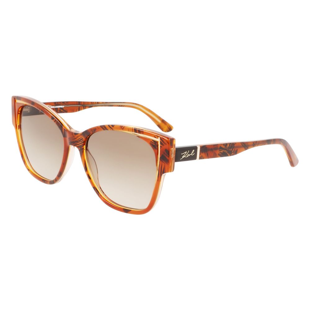 Lunettes de soleil en acétate orange Karl Lagerfeld