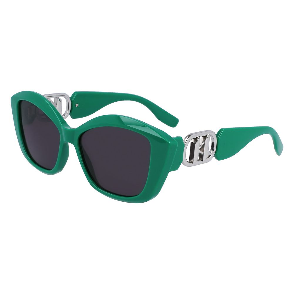 Lunettes de soleil injectées vertes Karl Lagerfeld