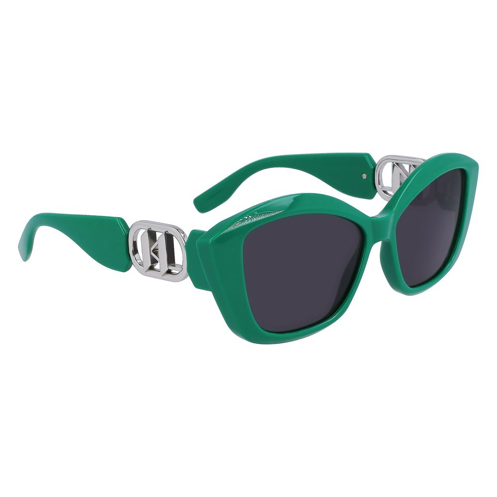 Lunettes de soleil injectées vertes Karl Lagerfeld