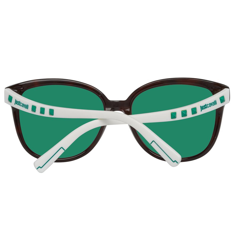 Lunettes de soleil en plastique marron Just Cavalli