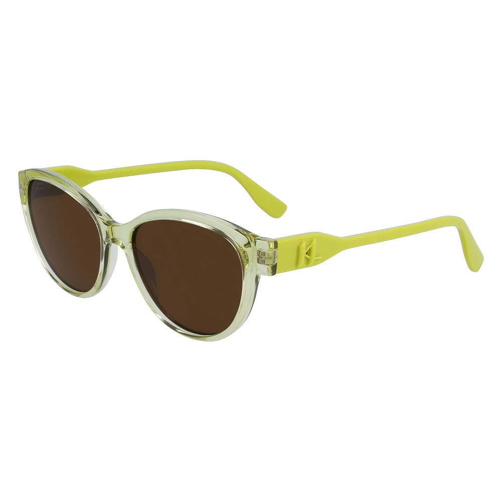 Lunettes de soleil injectées jaunes Karl Lagerfeld