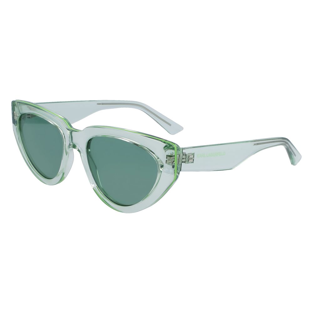 Lunettes de soleil injectées vertes Karl Lagerfeld