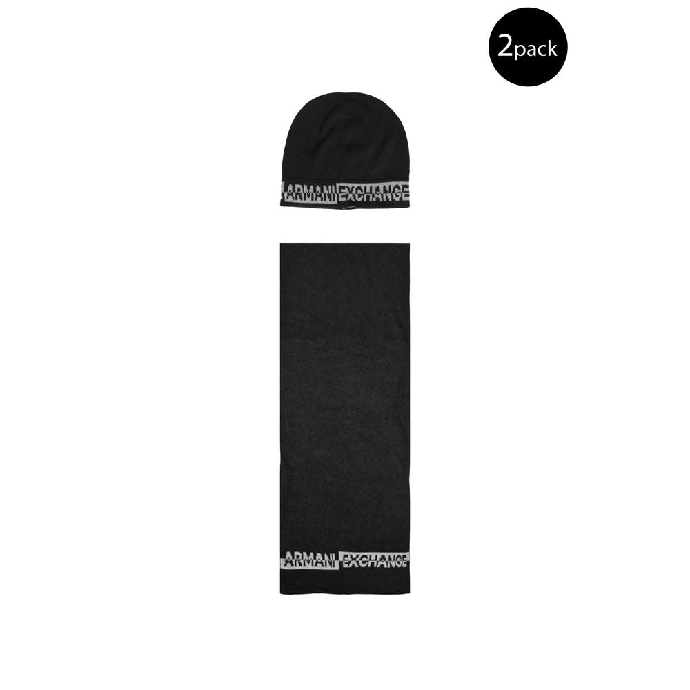 Écharpe en polyamide noire Armani Exchange