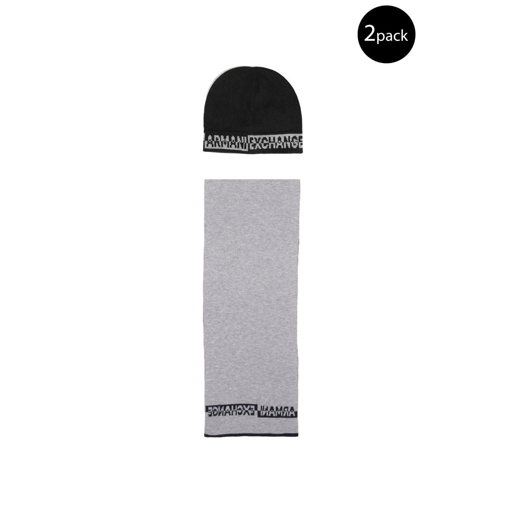 Écharpe en polyamide noire Armani Exchange