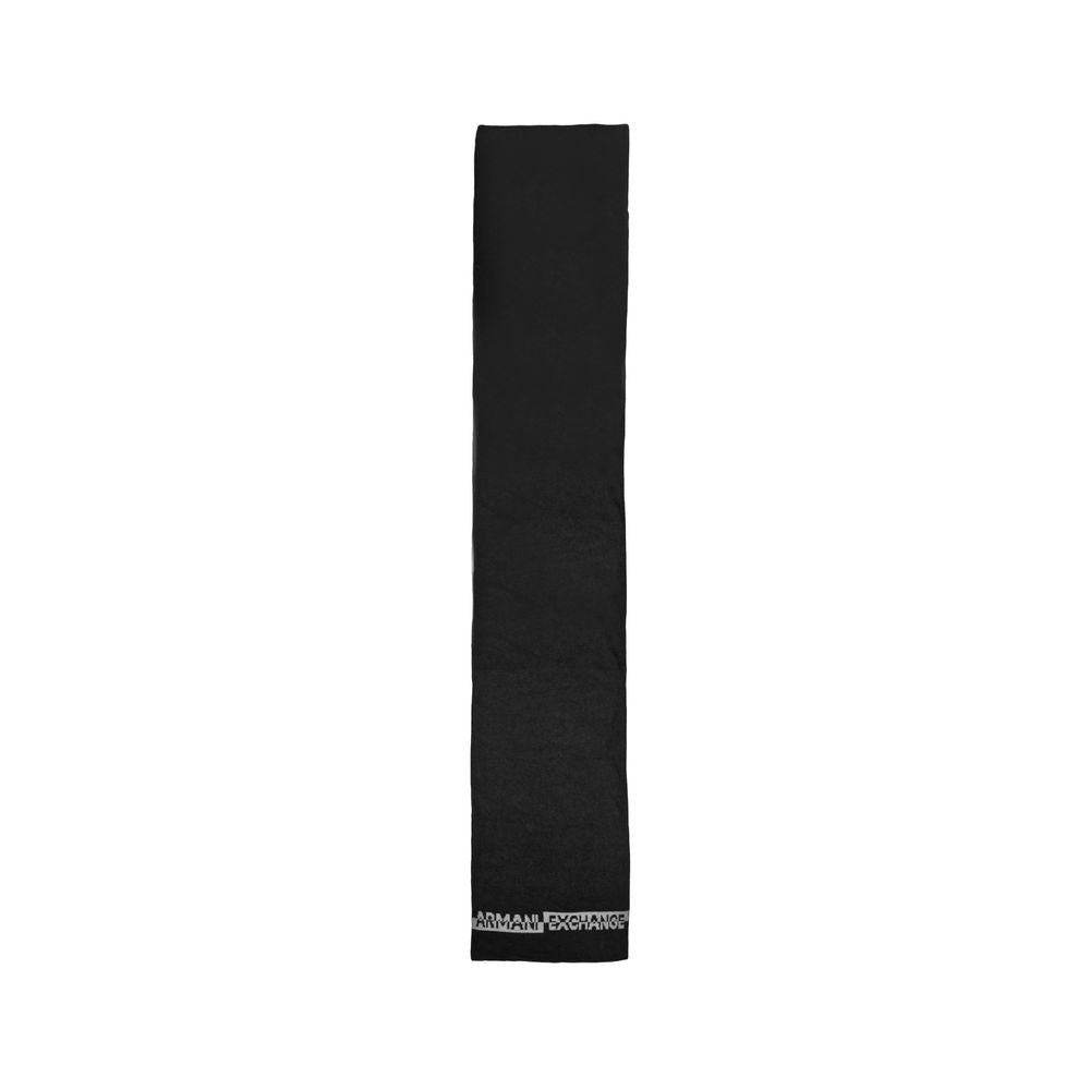 Écharpe en polyamide noire Armani Exchange