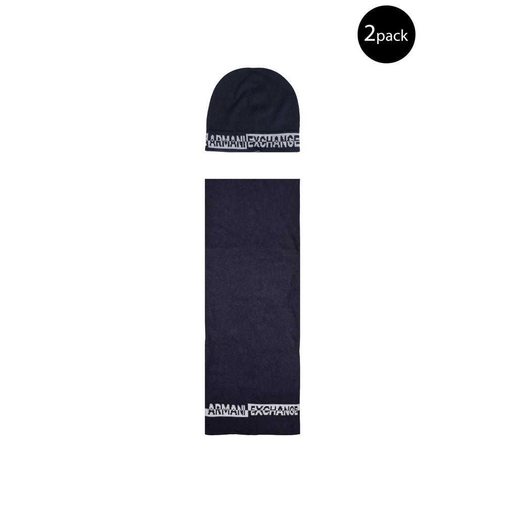 Écharpe Armani Exchange en polyamide bleu