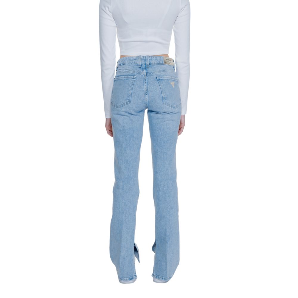 Jean mom en coton bleu clair Guess
