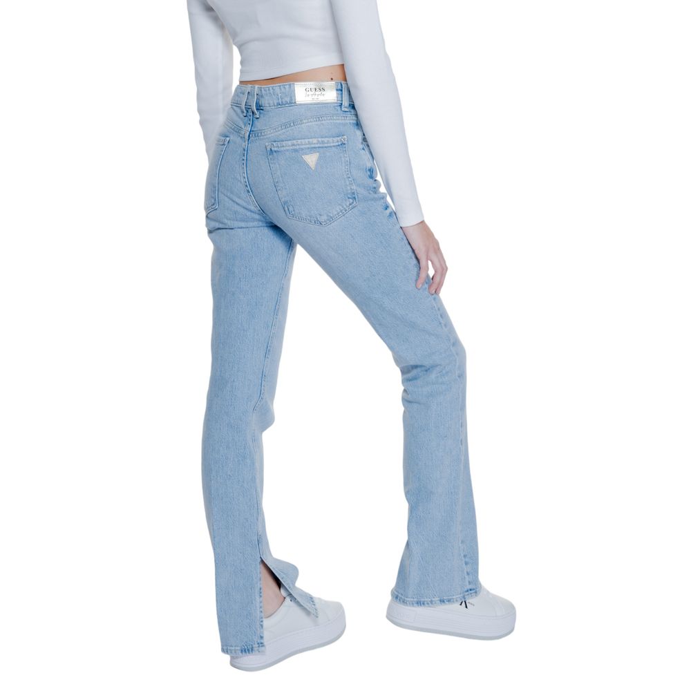 Jean mom en coton bleu clair Guess