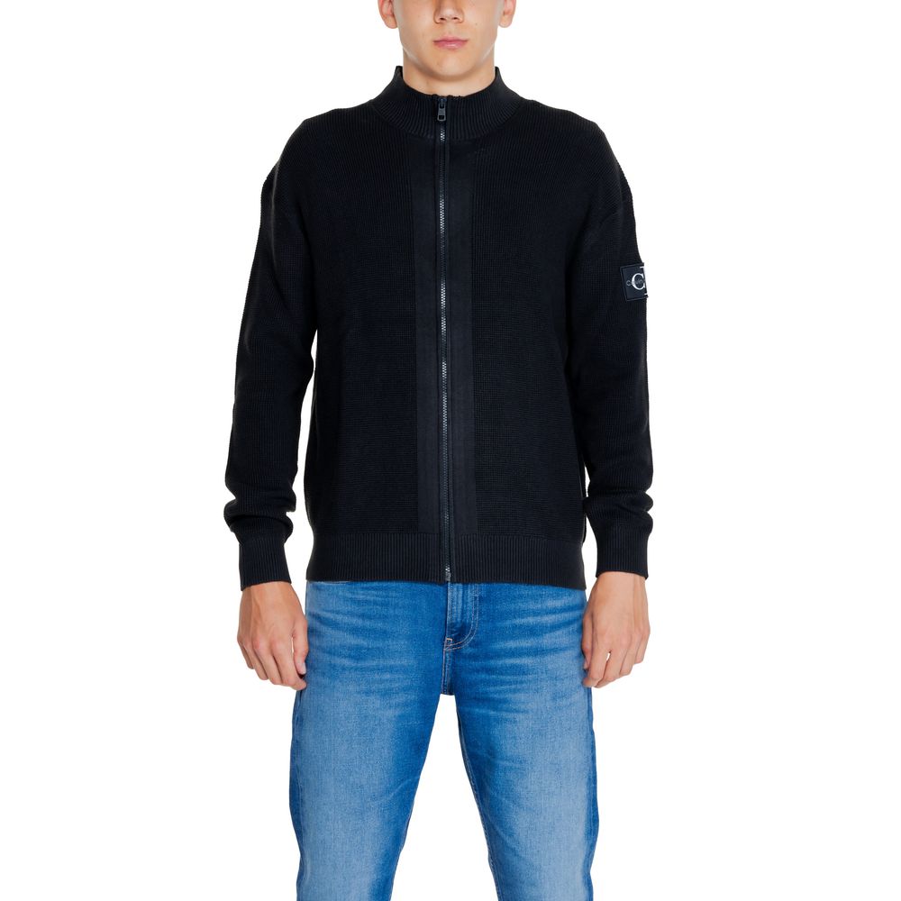 Cardigan noir en coton recyclé Calvin Klein Jeans