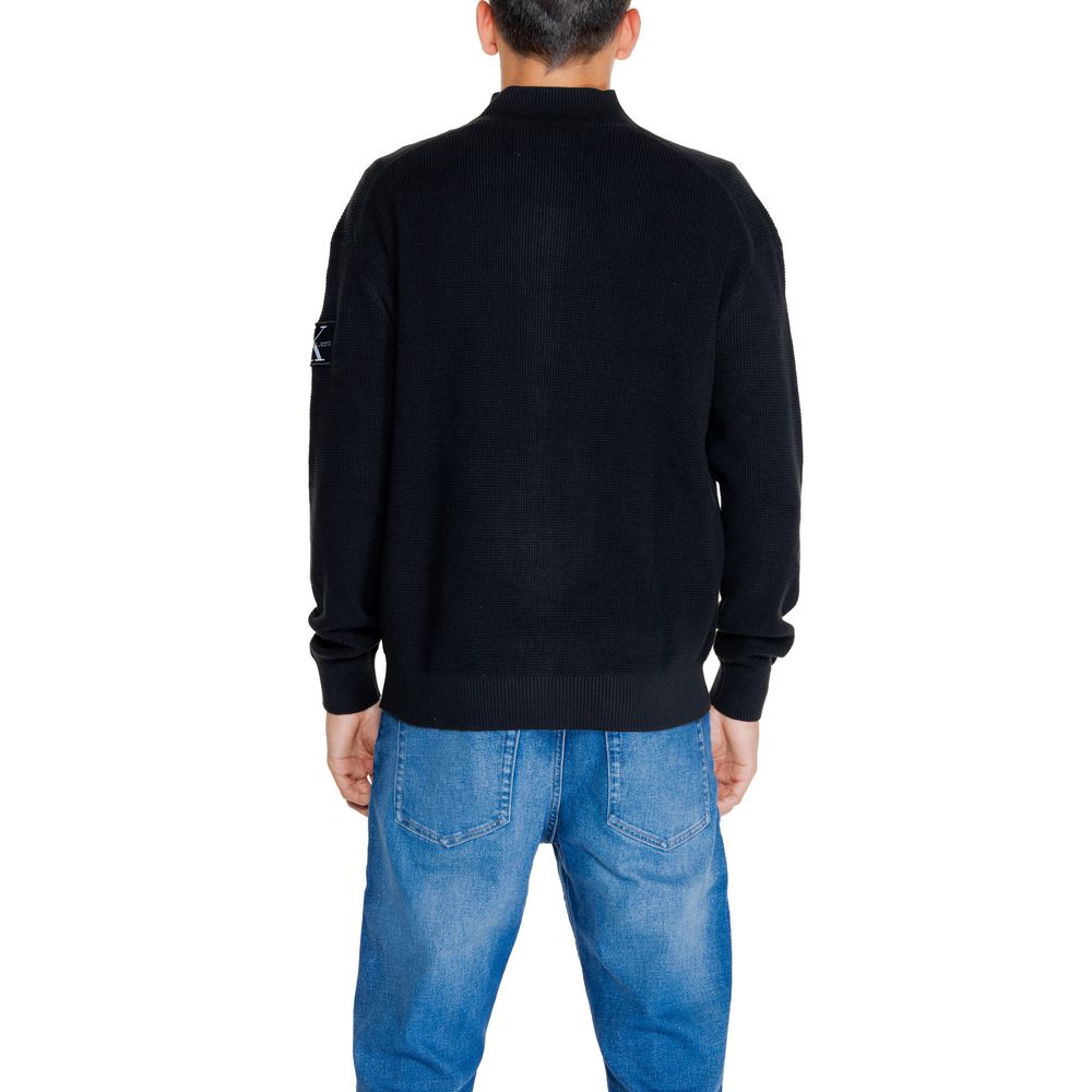 Cardigan noir en coton recyclé Calvin Klein Jeans