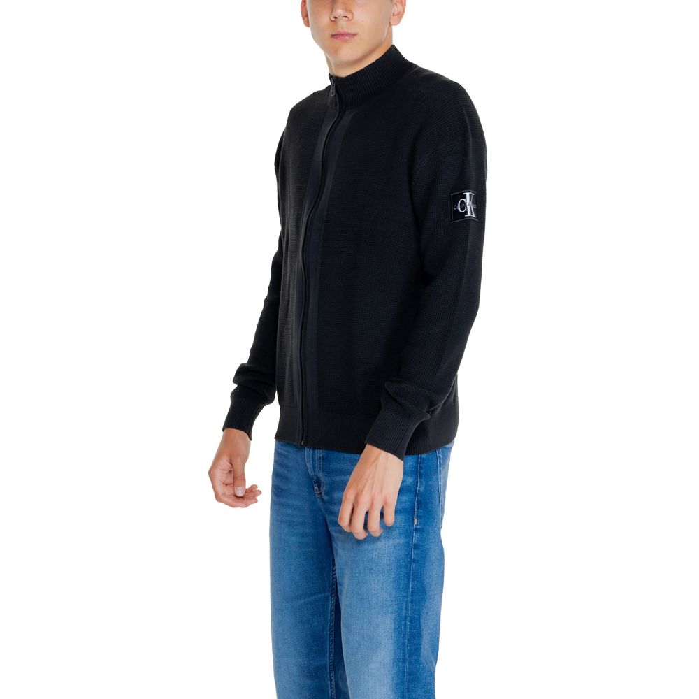 Cardigan noir en coton recyclé Calvin Klein Jeans
