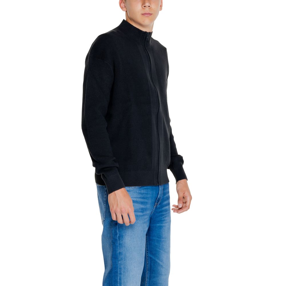 Cardigan noir en coton recyclé Calvin Klein Jeans