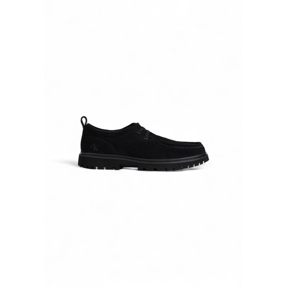 Chaussures richelieu et derby en daim noir Calvin Klein Jeans