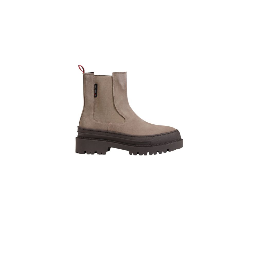 Bottines en cuir suédé gris Tommy Hilfiger