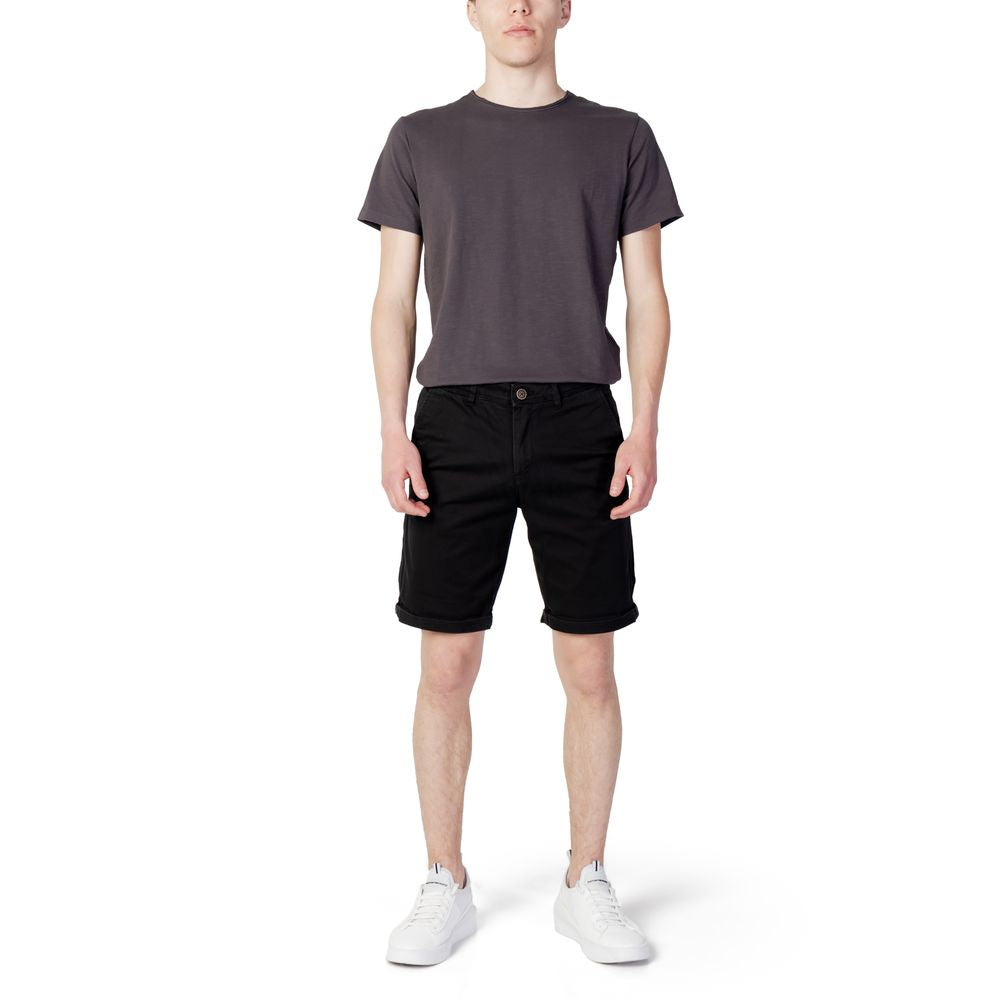 Short en coton noir Jack Jones