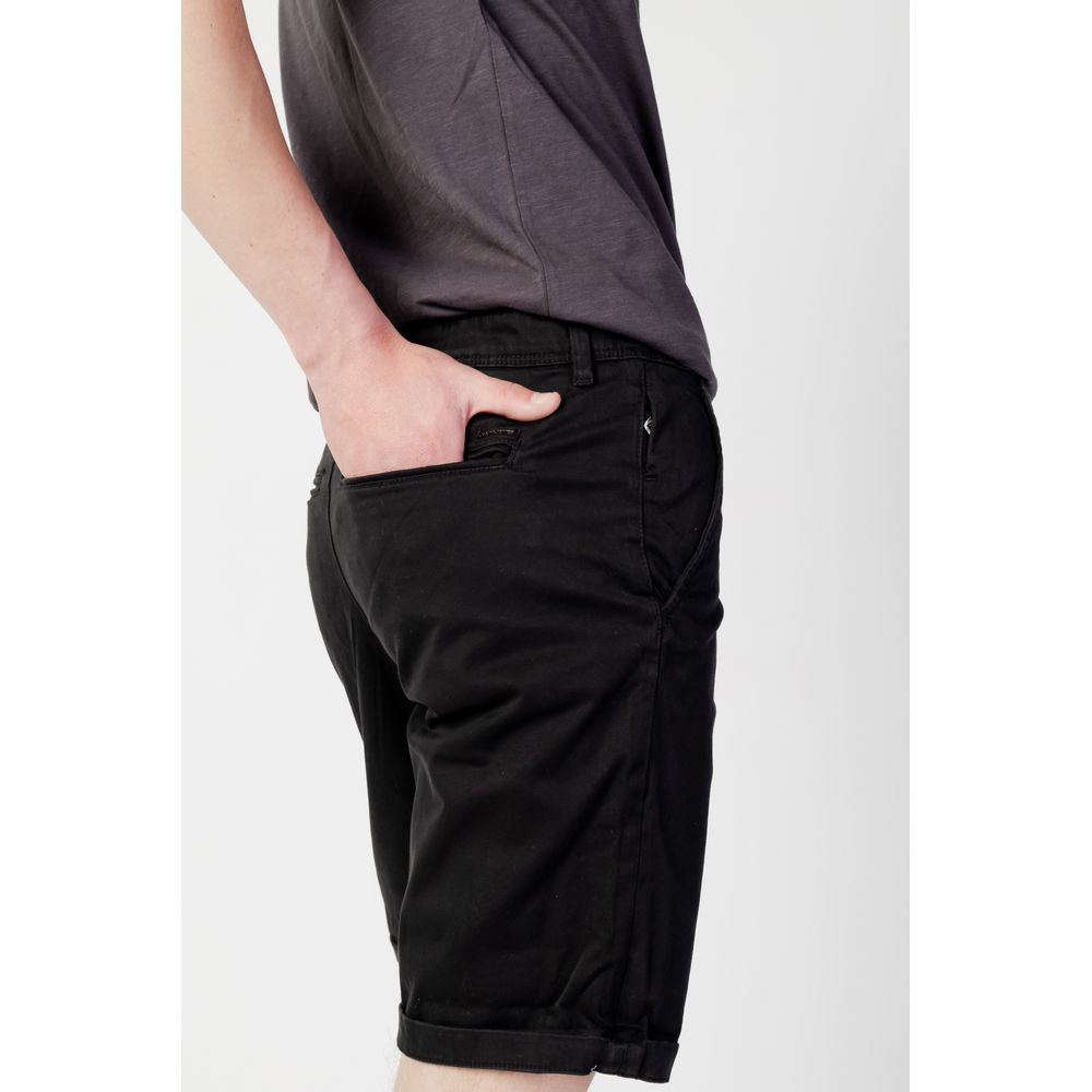 Short en coton noir Jack Jones