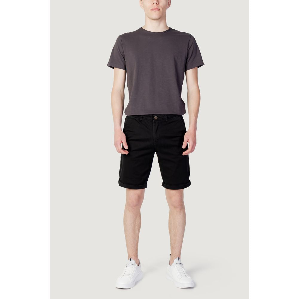 Short en coton noir Jack Jones