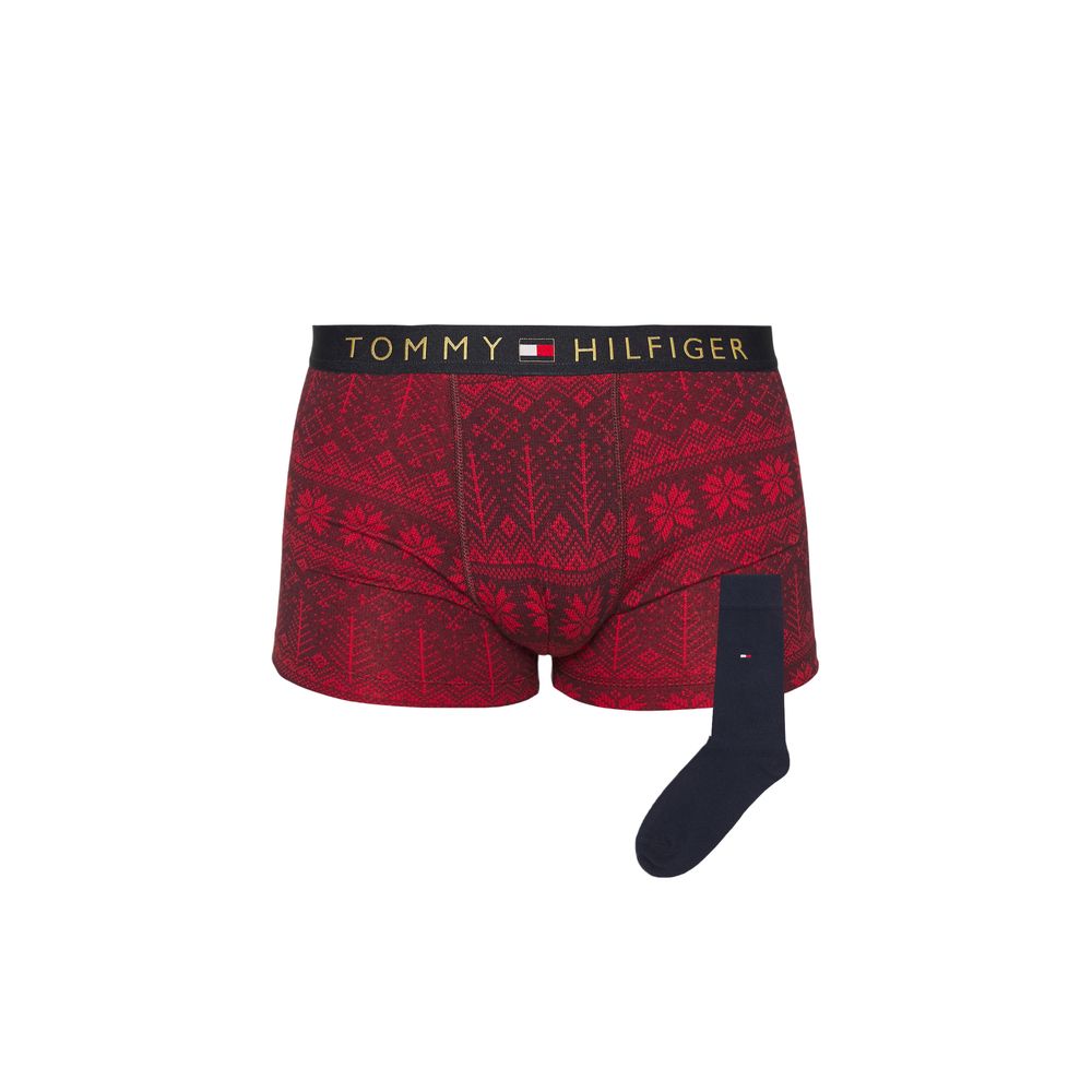 Boxer en coton bordeaux Tommy Hilfiger