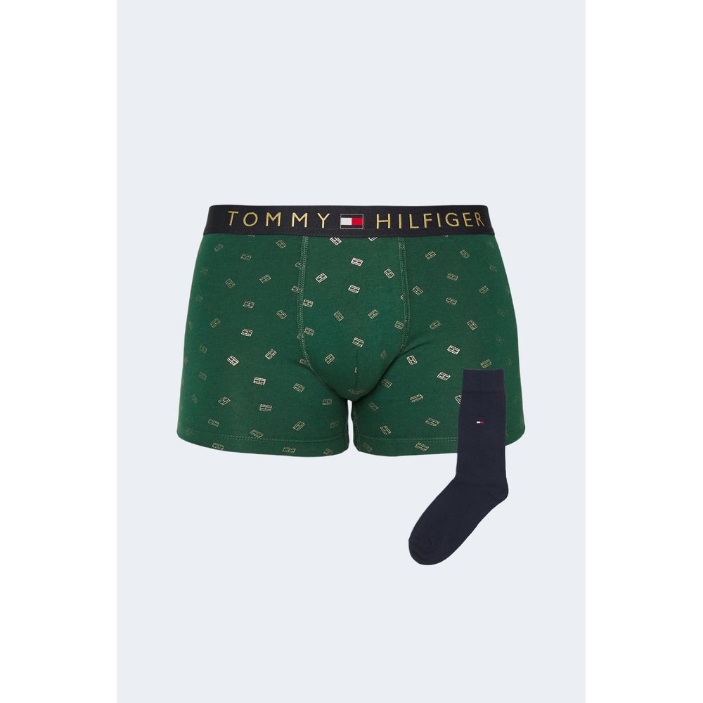 Boxer en coton vert Tommy Hilfiger