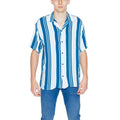 T-shirt à manches courtes en viscose bleu Jack Jones