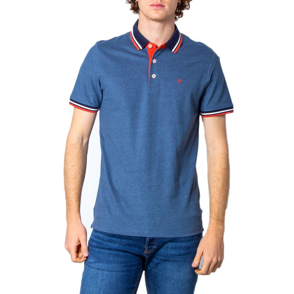 Polo en coton bleu Jack Jones