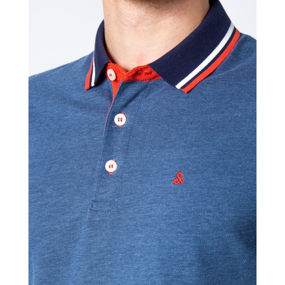 Polo en coton bleu Jack Jones