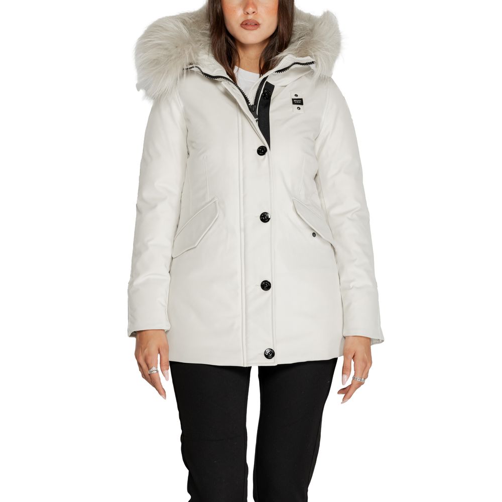 Parka blanche en polyester Blauer