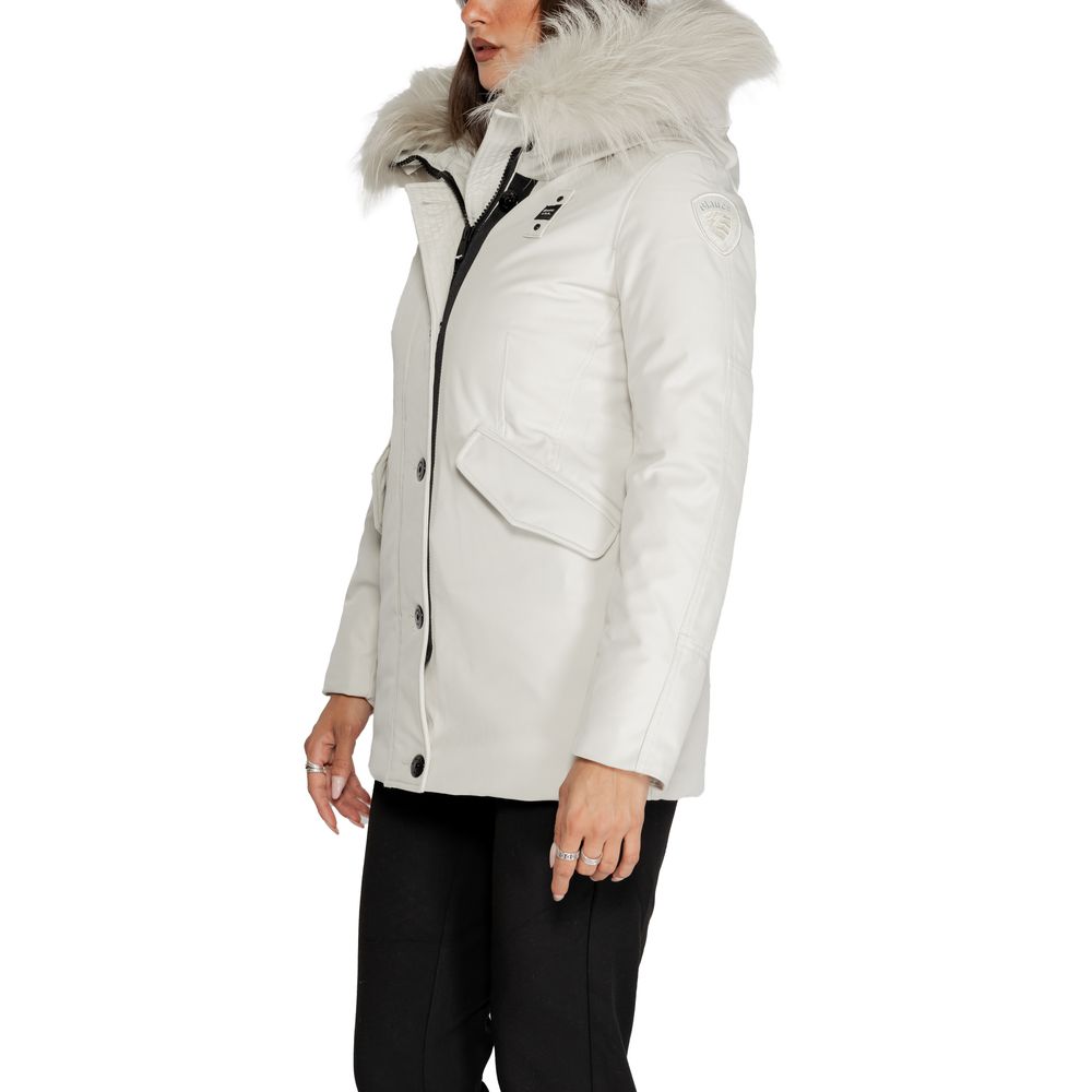 Parka blanche en polyester Blauer