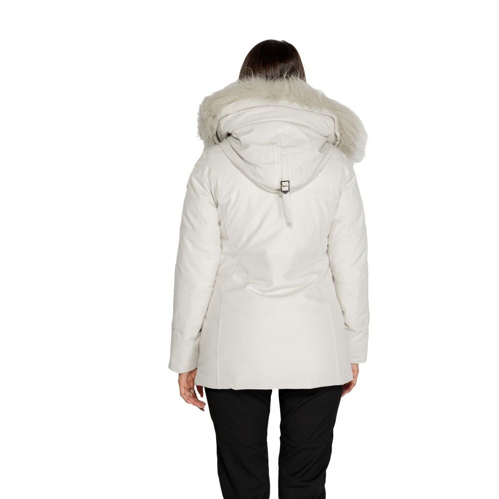 Parka blanche en polyester Blauer