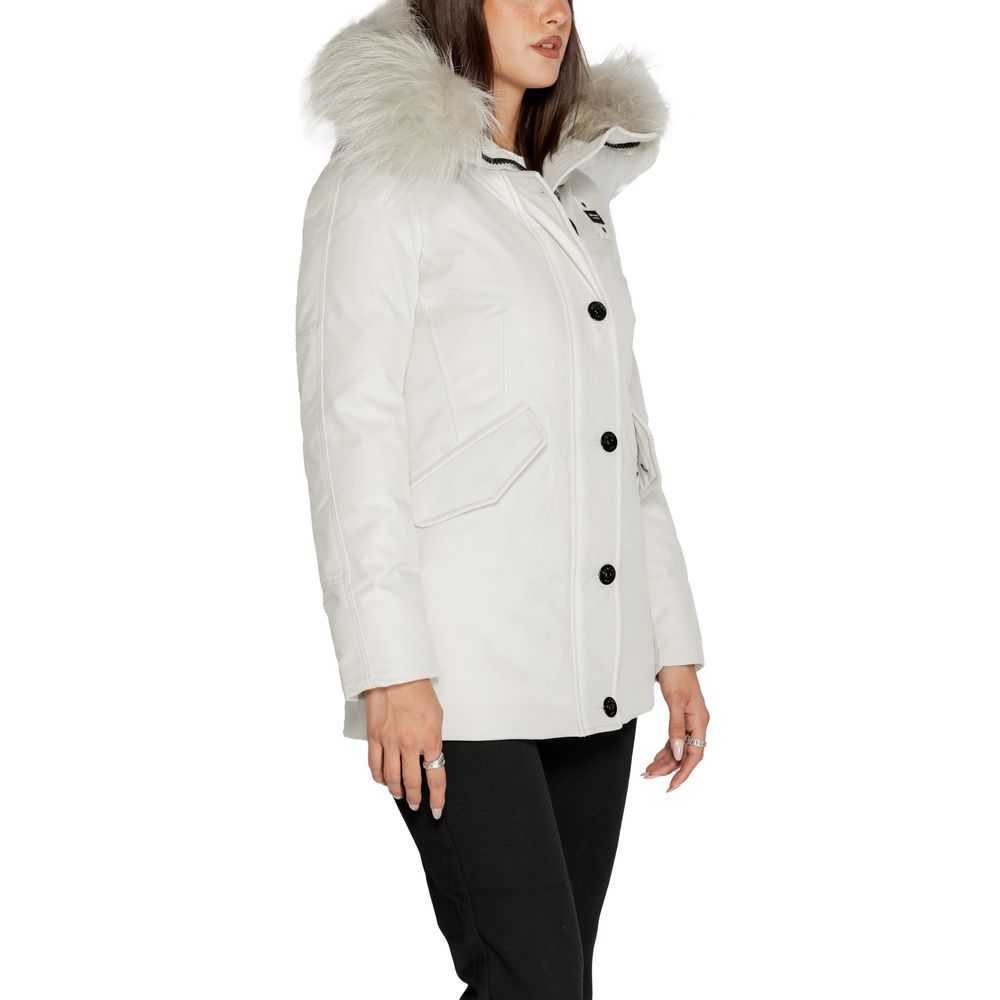 Parka blanche en polyester Blauer