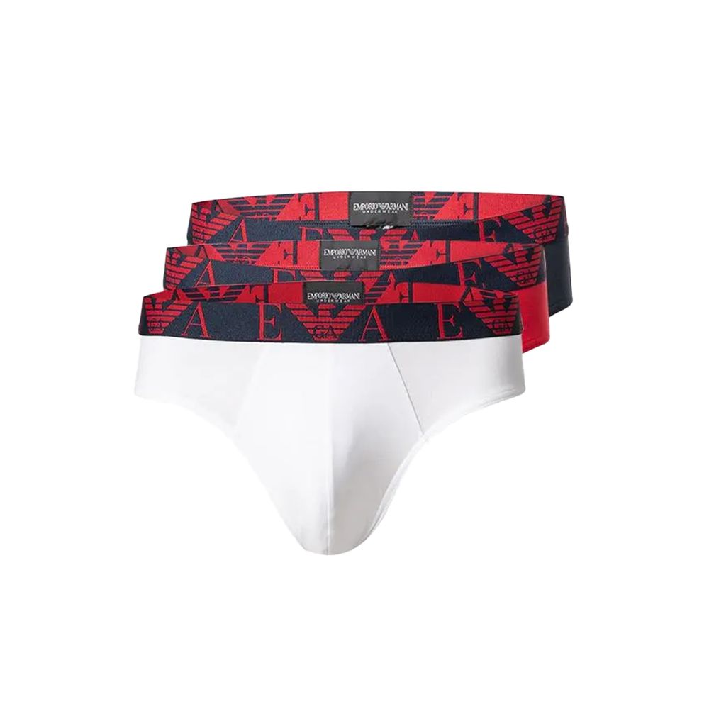 Sous-vêtements en coton rouge Emporio Armani Underwear