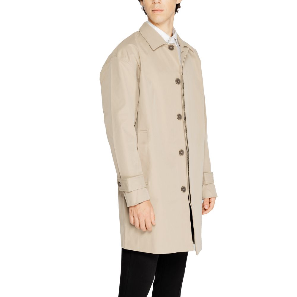 Trench-coat beige en polyester Only &amp; Sons