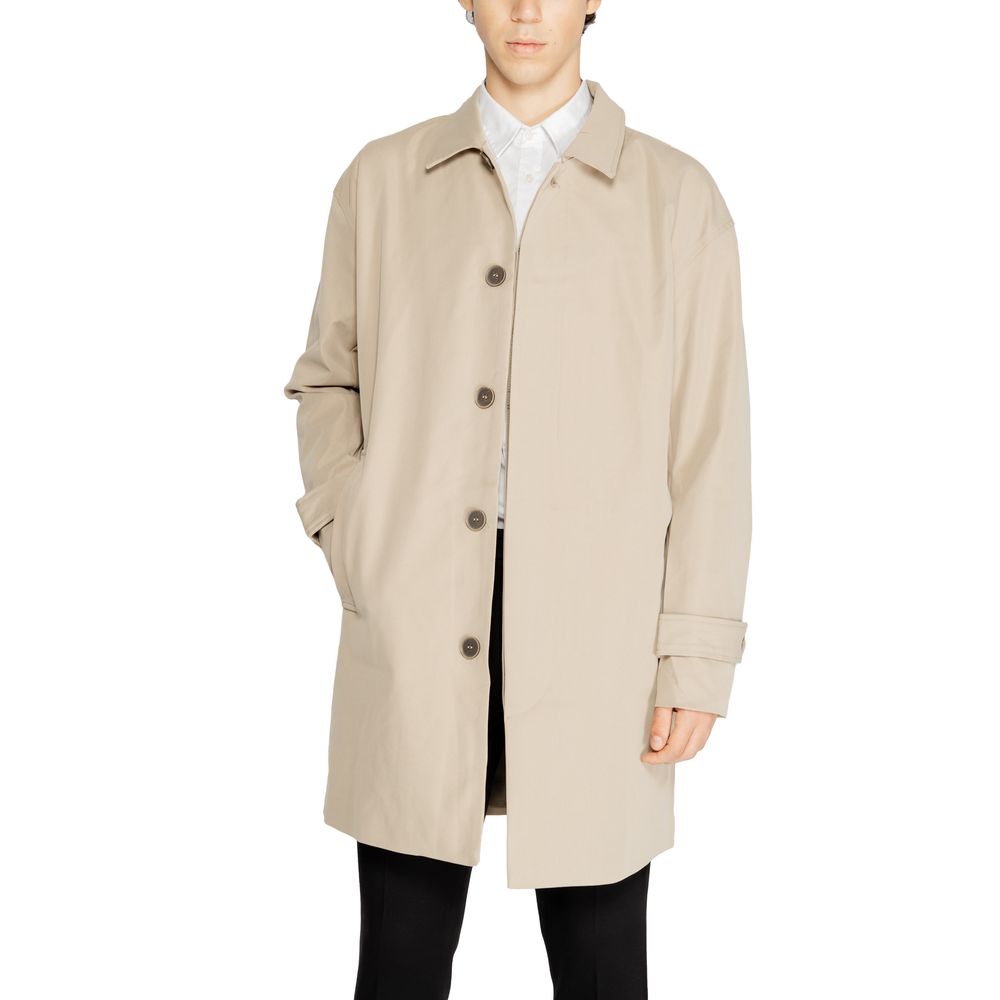 Trench-coat beige en polyester Only &amp; Sons