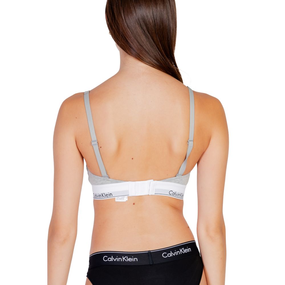 Soutien-gorge en coton gris Calvin Klein Underwear