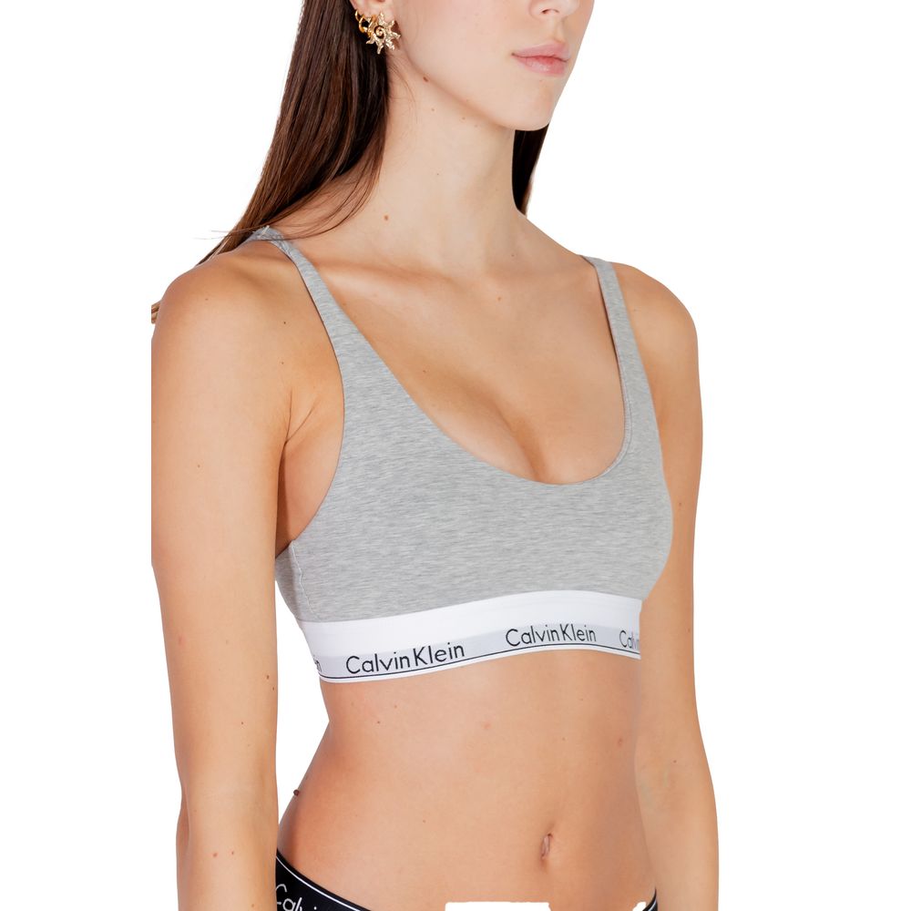 Soutien-gorge en coton gris Calvin Klein Underwear