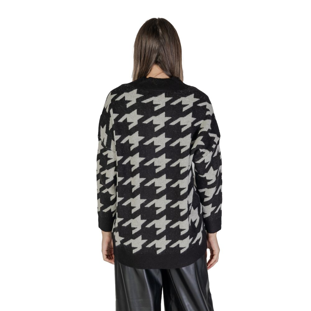 Cardigan marabout noir et blanc Vero Moda