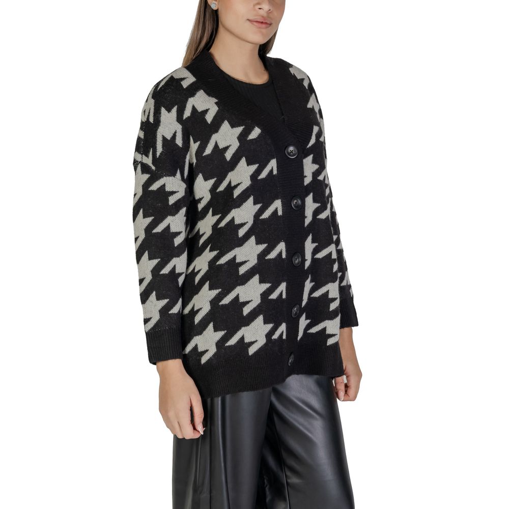 Cardigan marabout noir et blanc Vero Moda