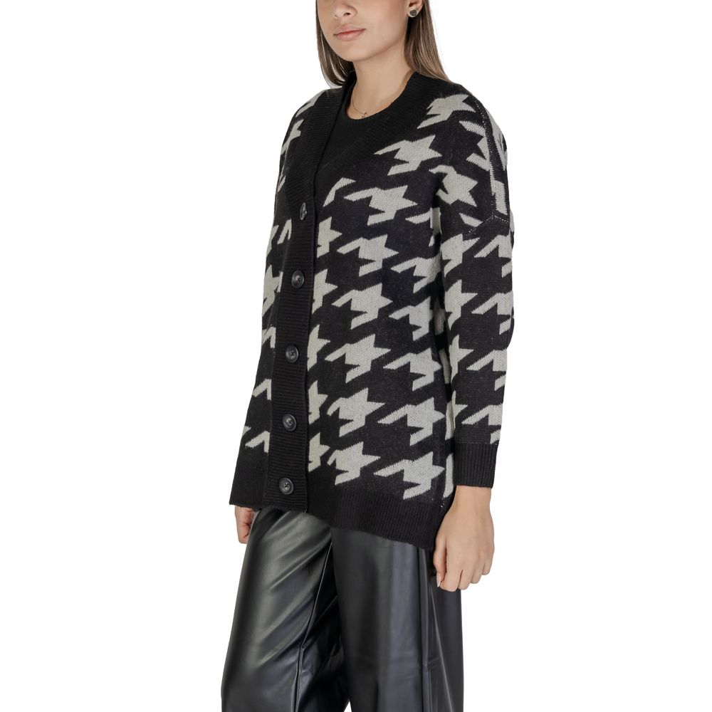 Cardigan marabout noir et blanc Vero Moda