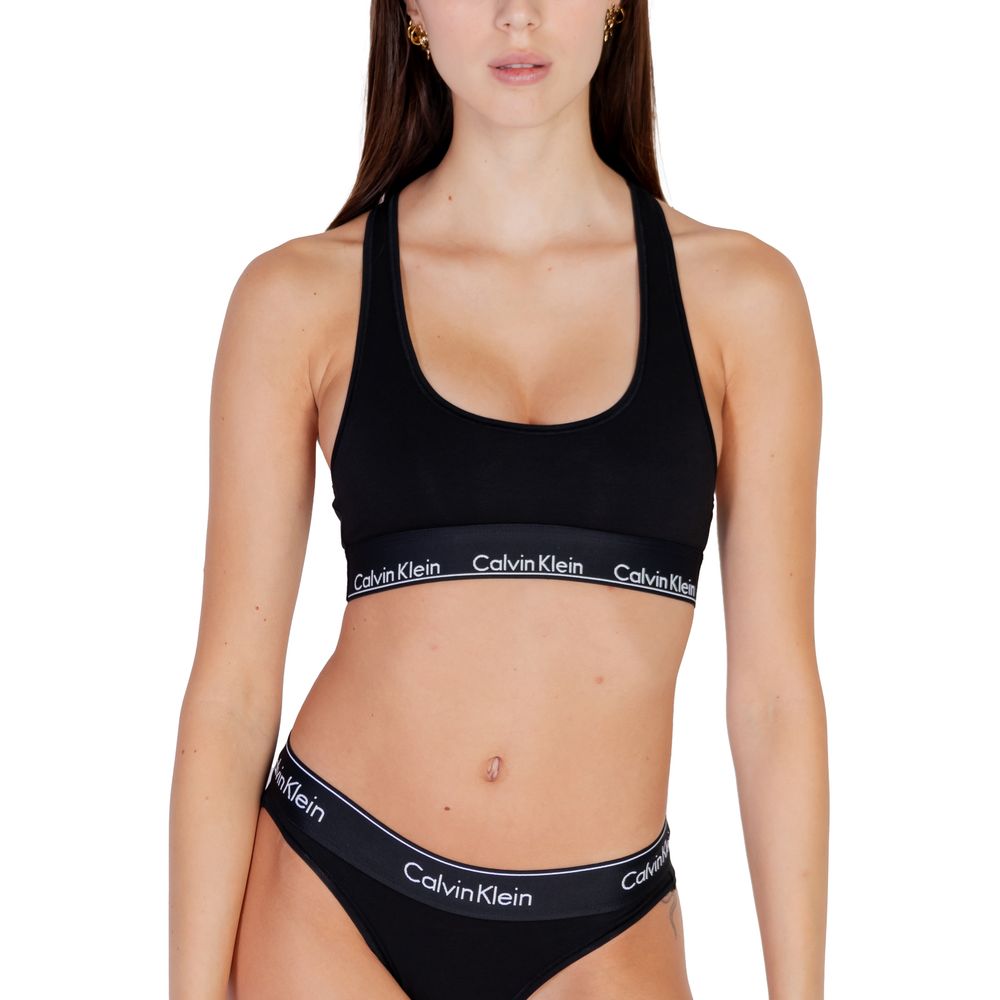 Soutien-gorge en coton noir Calvin Klein Underwear
