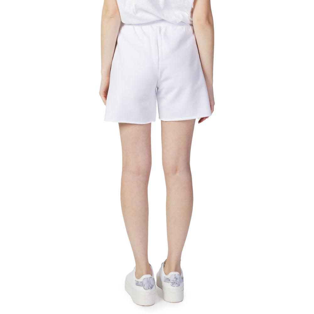 Blauer White Cotton Shorts
