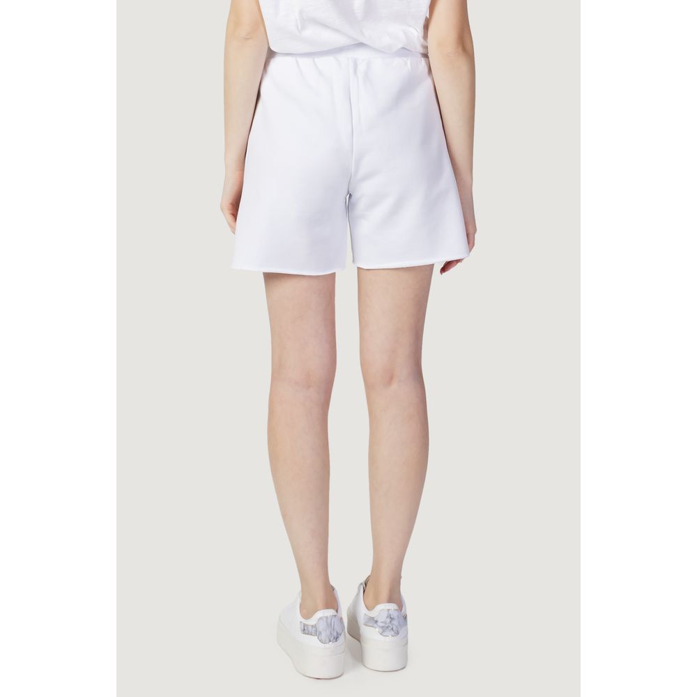 Blauer White Cotton Shorts
