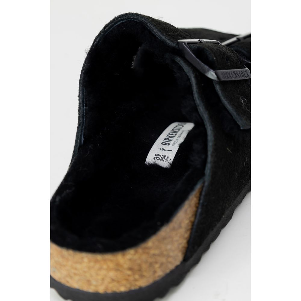 Sandale Birkenstock en cuir suédé noir
