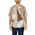 T-shirt à manches courtes en coton marron Only &amp; Sons