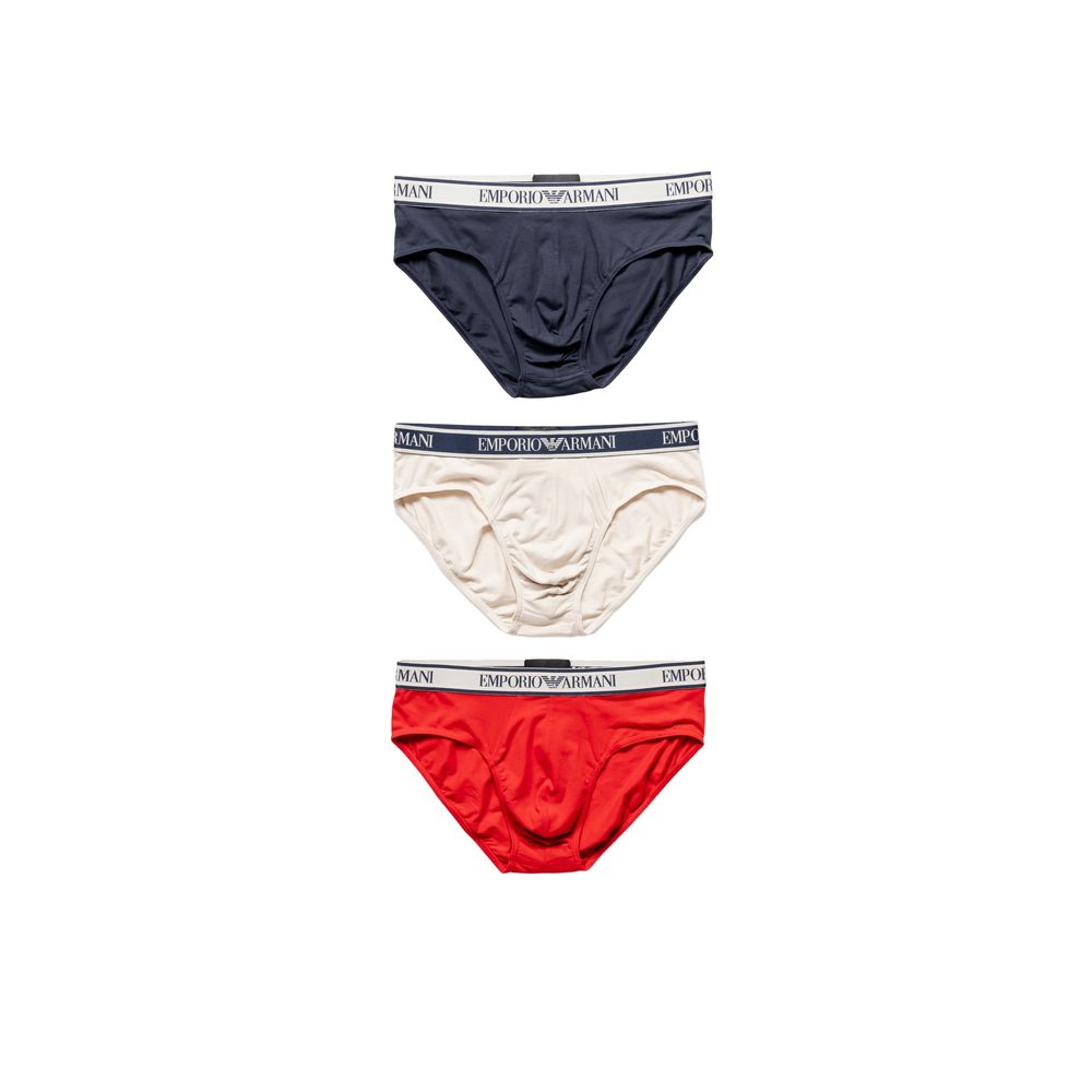 Sous-vêtements en coton rouge Emporio Armani Underwear