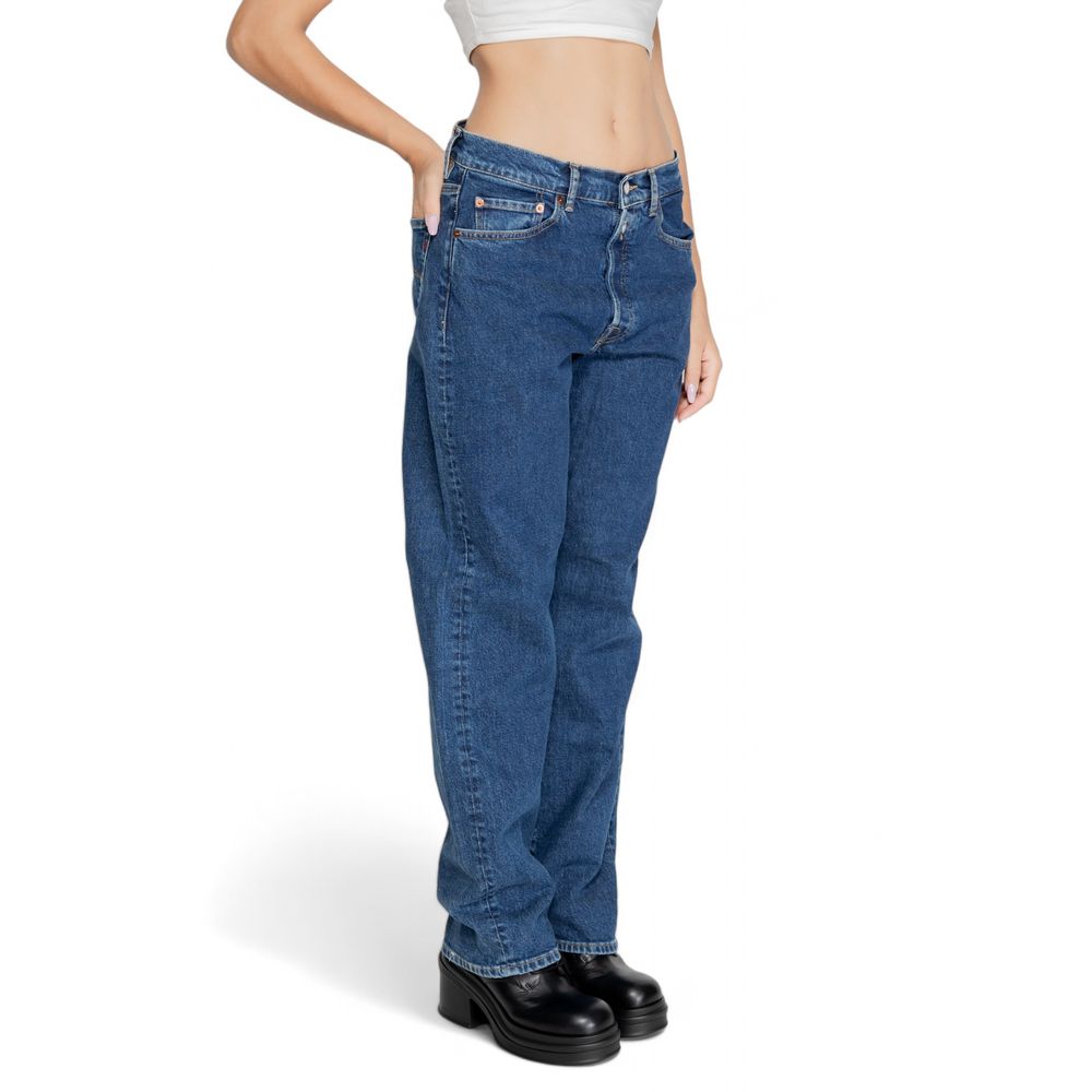 Jean mom en coton bleu Replay