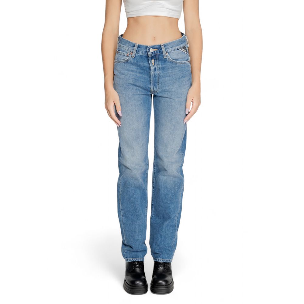 Jean mom en coton bleu Replay