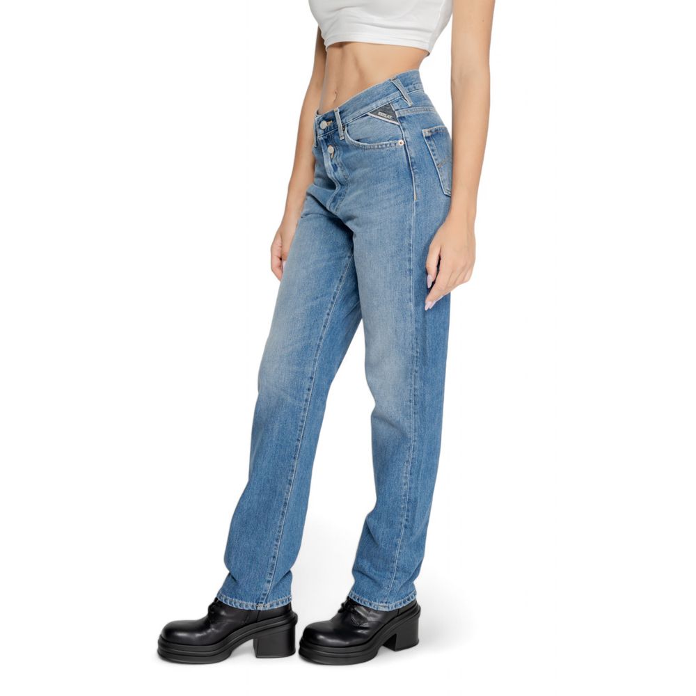 Jean mom en coton bleu Replay